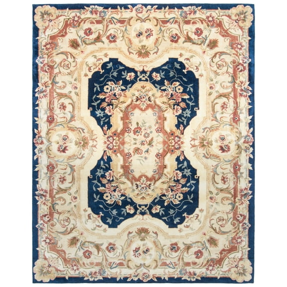 SAFAVIEH Empire EM824B Handmade Navy / Beige Rug