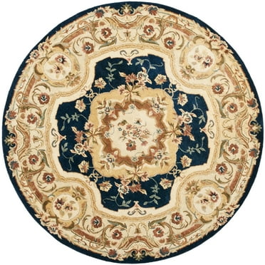 SAFAVIEH Empire EM824B Handmade Navy / Beige Rug