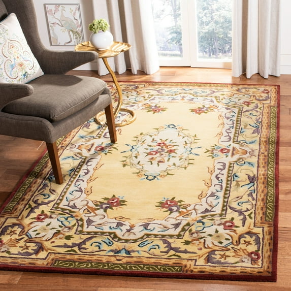 Safavieh Empire Kathleen Floral Wool Area Rug, Gold, 2' x 3'