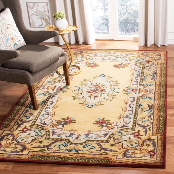 Safavieh Empire Kathleen Floral Wool Area Rug, Gold, 3' x 5'