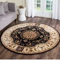 thumbnail image 1 of Safavieh Empire Naira Oriental Wool Area Rug, Black/Ivory, 6' x 6' Round, 1 of 7