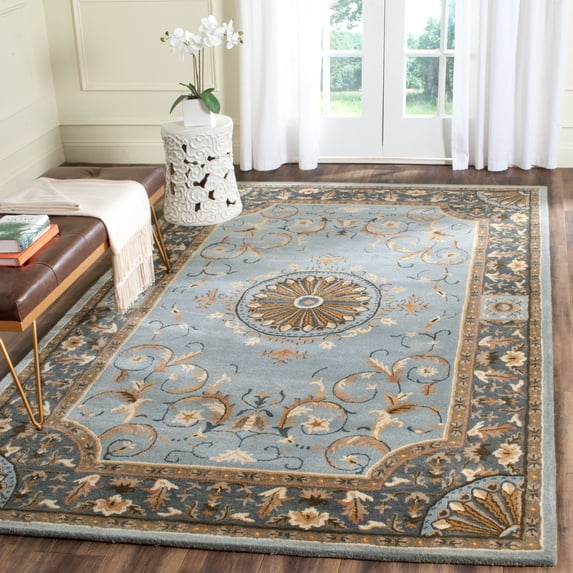 Safavieh Empire Naira Oriental Wool Area Rug, Blue, 5' x 8'