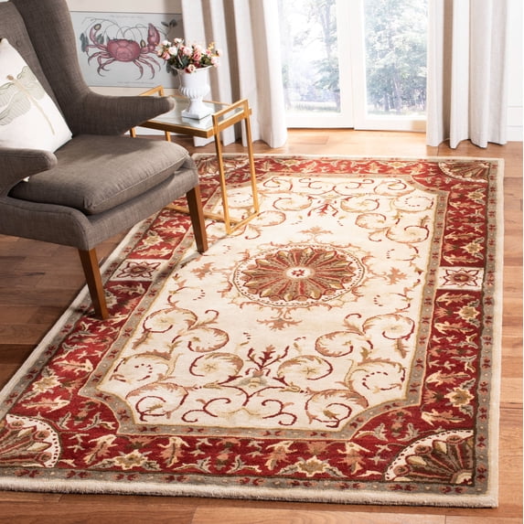 Safavieh Empire Naira Oriental Wool Area Rug, Ivory/Red, 2' x 3'