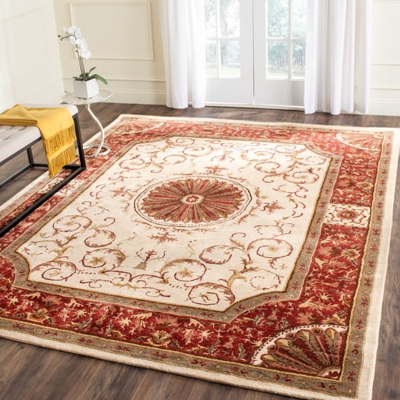 Safavieh Empire Naira Oriental Wool Area Rug, Ivory/Red, 8'3" x 11'