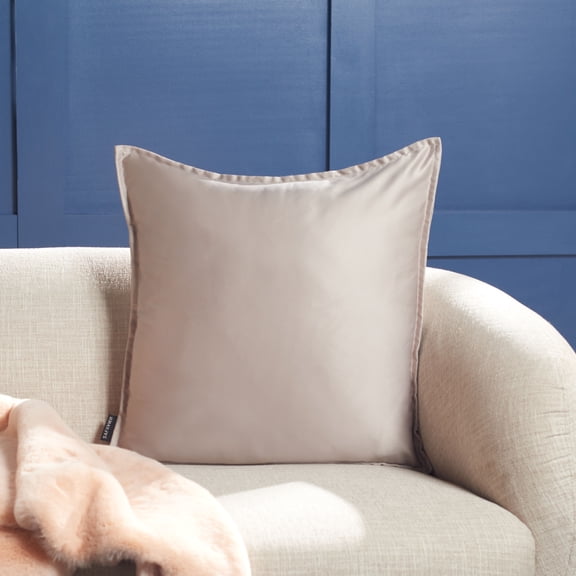 SAFAVIEH Erna Solid Metallic Decorative Pillow, 12" x 20", Grey