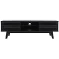 thumbnail image 1 of SAFAVIEH Esma Farmhouse 2 Shelf Rectangle Media Stand, Black (58.7 in. W x 15.2 in. D x 18.6 in. H), 1 of 15