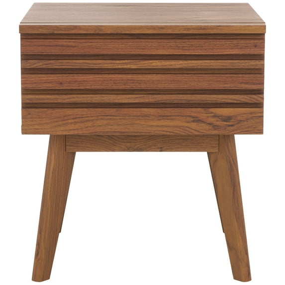 SAFAVIEH Esma Modern 1 Drawer Nightstand,Walnut