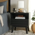 thumbnail image 1 of SAFAVIEH Esma Modern 1 Drawer Nightstand with Shelf,Black, 1 of 13