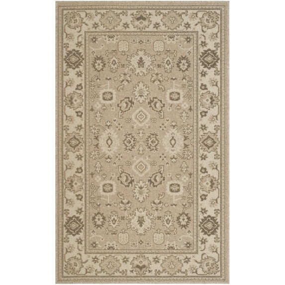 SAFAVIEH Essence Chanelle Floral Area Rug, Taupe/Natural, 3' x 5'