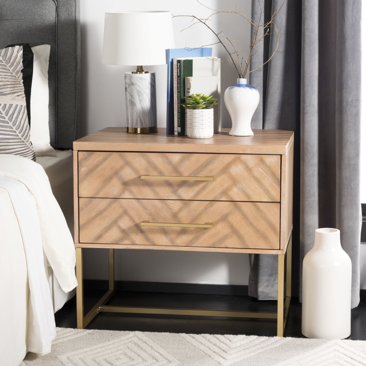 Westmont Nightstand, Modern Nightstand With Drawers