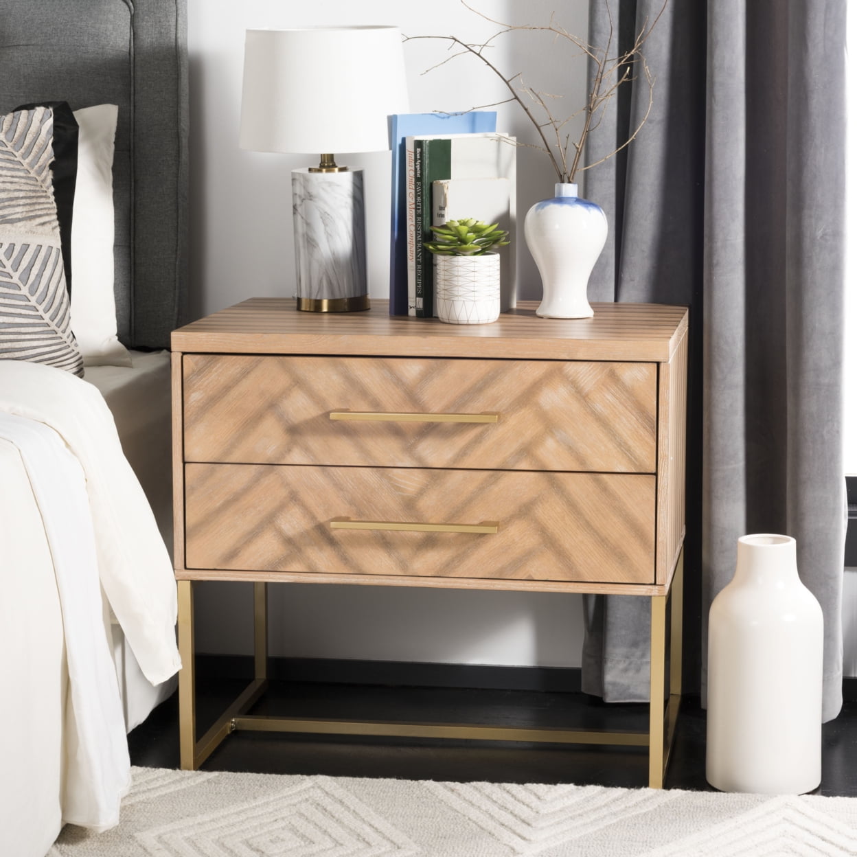 Estelle 2 drawer nightstand deals