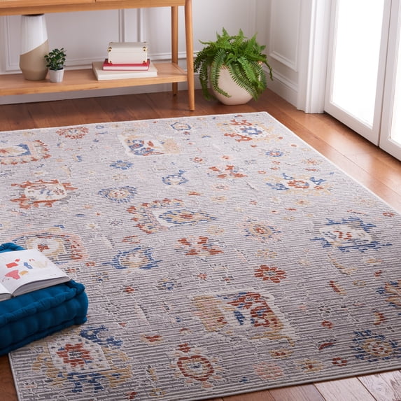 Safavieh Eternal Albine Floral Area Rug, Gray/Blue Rust, 9' x 12'