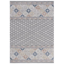 SAFAVIEH Eternal Albus Diamond Area Rug, Grey/Blue Rust, 8' x 10'