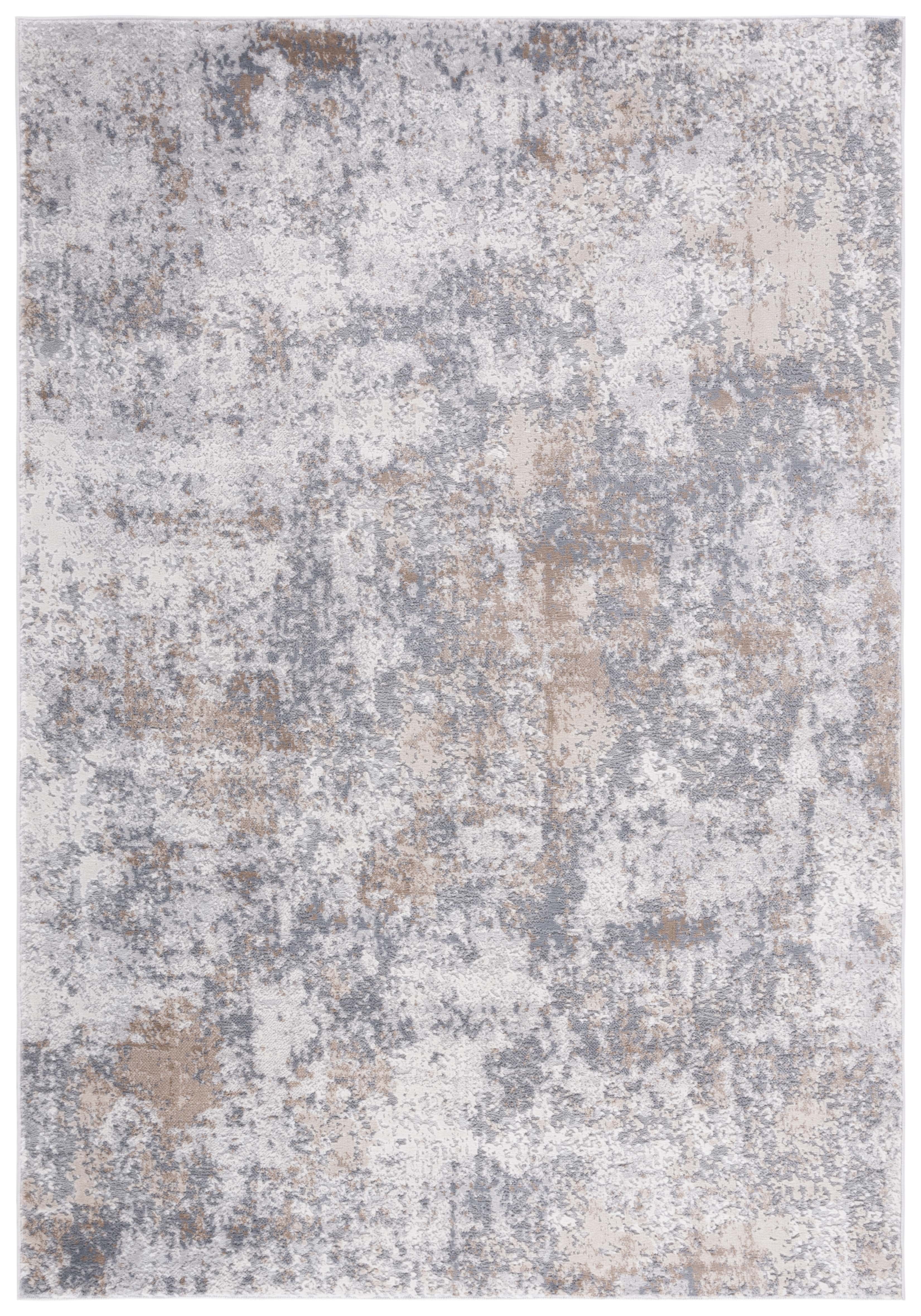 Eternal Gray and Beige Wool Blend 8' x 10' Area Rug