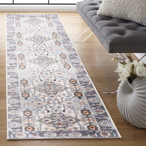Safavieh Eternal Alease Floral Runner Rug, Gray/Blue Rust, 2'2" x 8'