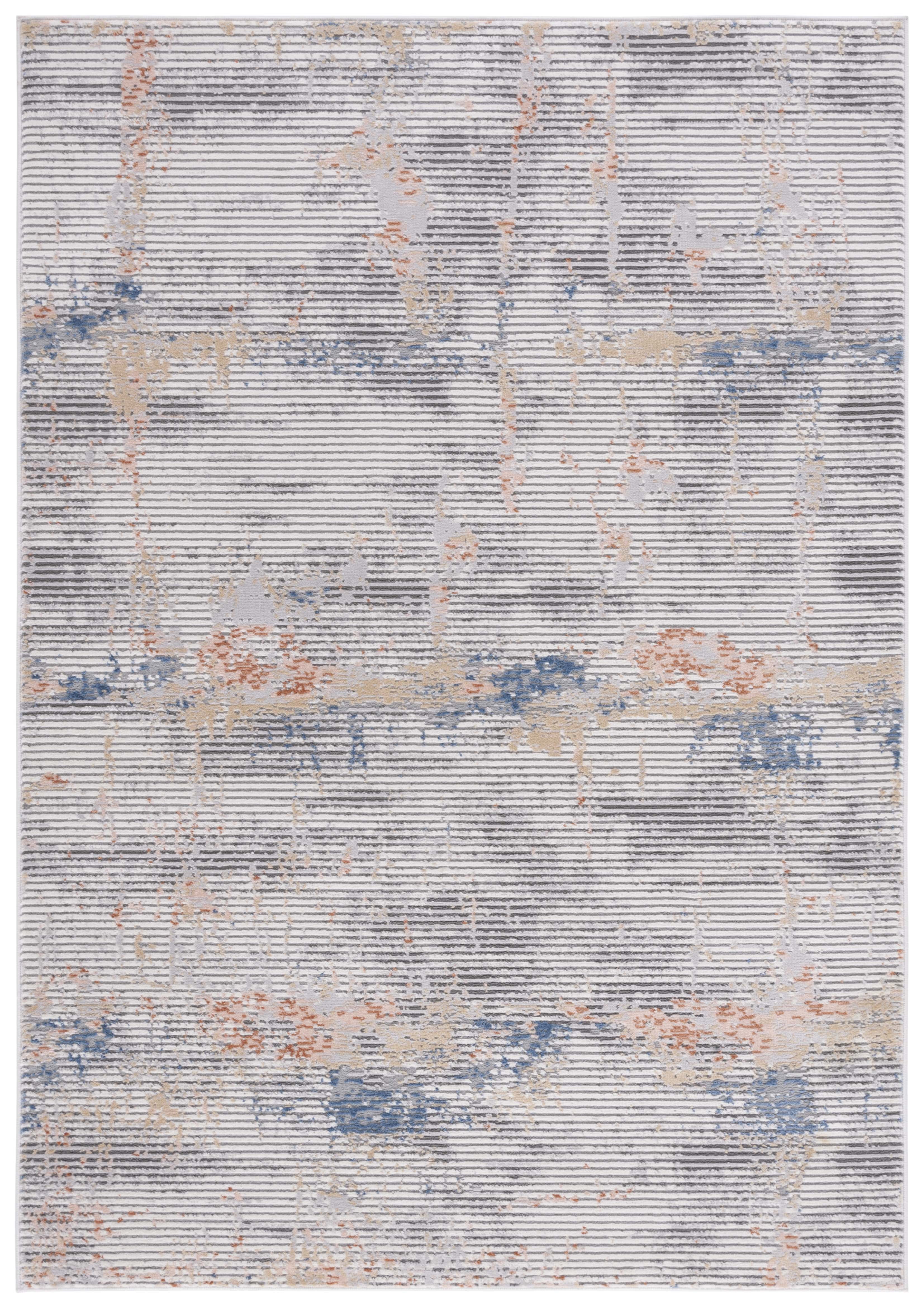 Eternal Charm 4' x 6' Hand-Knotted Gray Wool Blend Area Rug