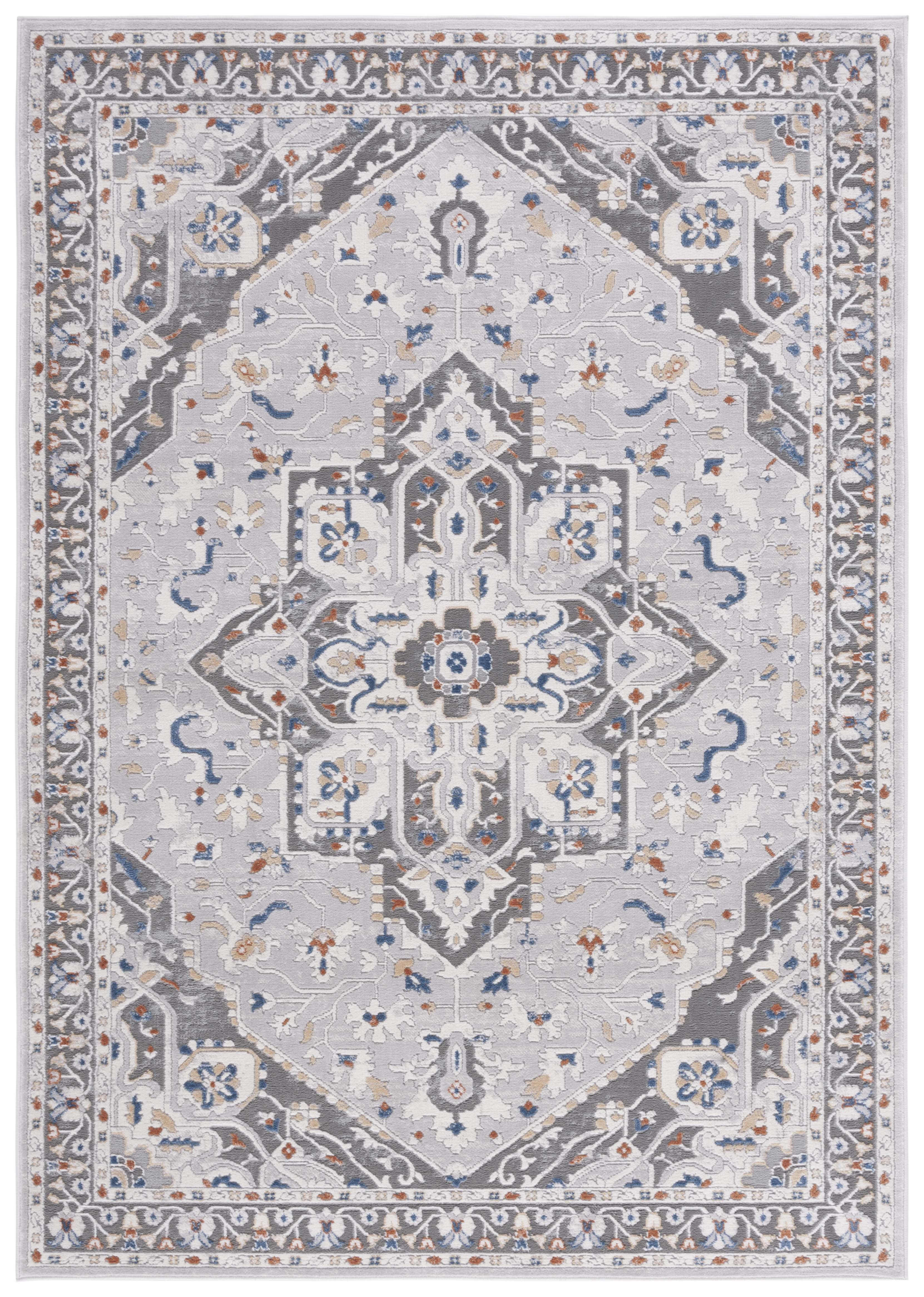 Gray Handmade Tufted Wool Rectangular Area Rug