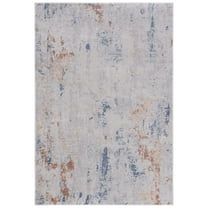 SAFAVIEH Eternal Aleta Abstract Area Rug, Grey/Blue, 6'7" x 6'7" Round