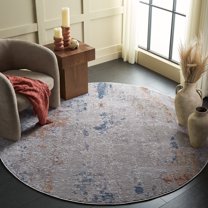Safavieh Eternal Aleta Abstract Area Rug, Gray/Blue, 6'7" x 6'7" Round