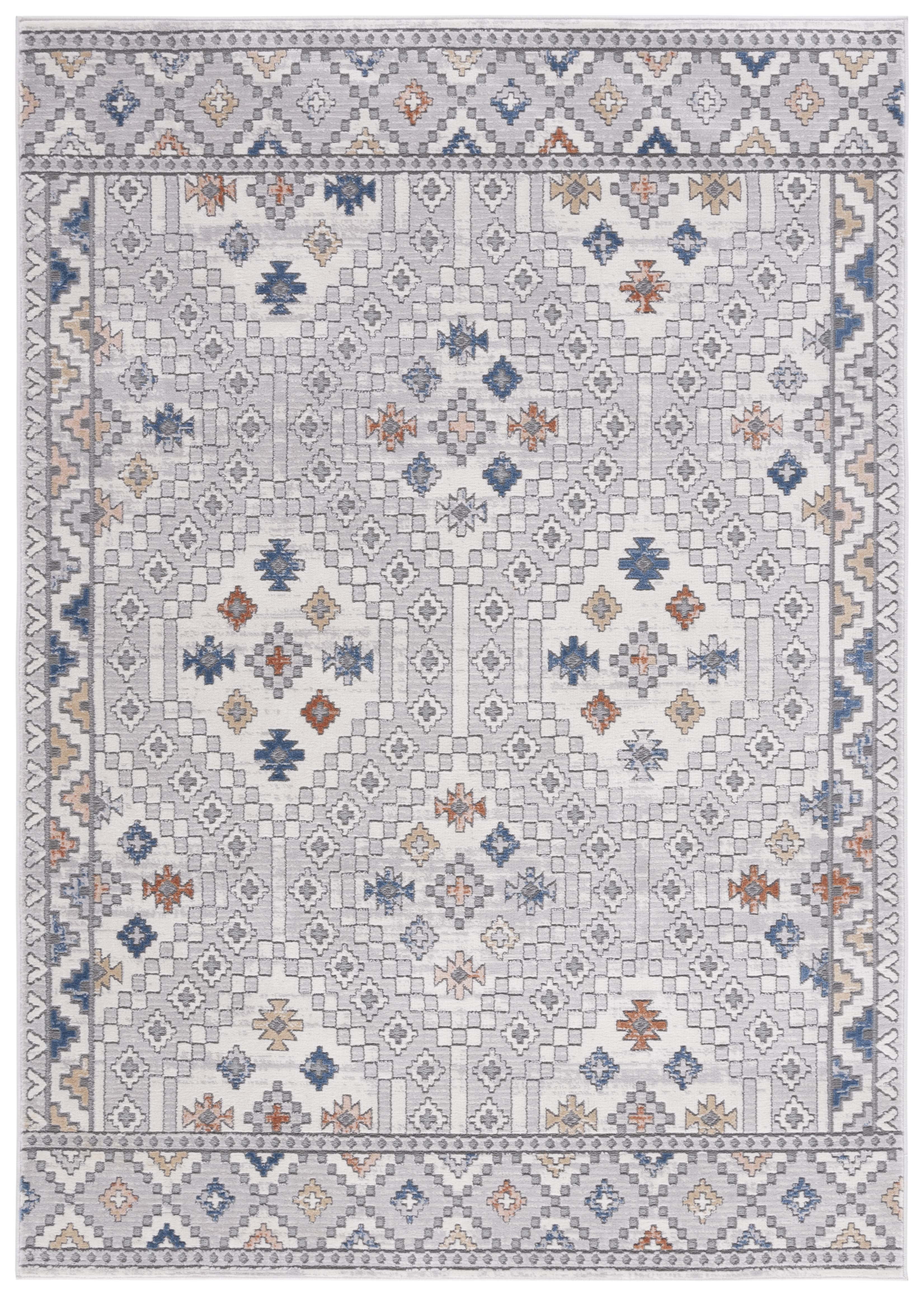 Eternal Charm Transitional Gray Wool Blend 63'' Area Rug