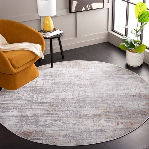 Safavieh Eternal Alexis Abstract Area Rug, Gray/Ivory, 6'7" x 6'7" Round