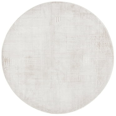SAFAVIEH Eternal Matilda Geometric Area Rug, Ivory/Beige, 6'7" x 6'7" Round