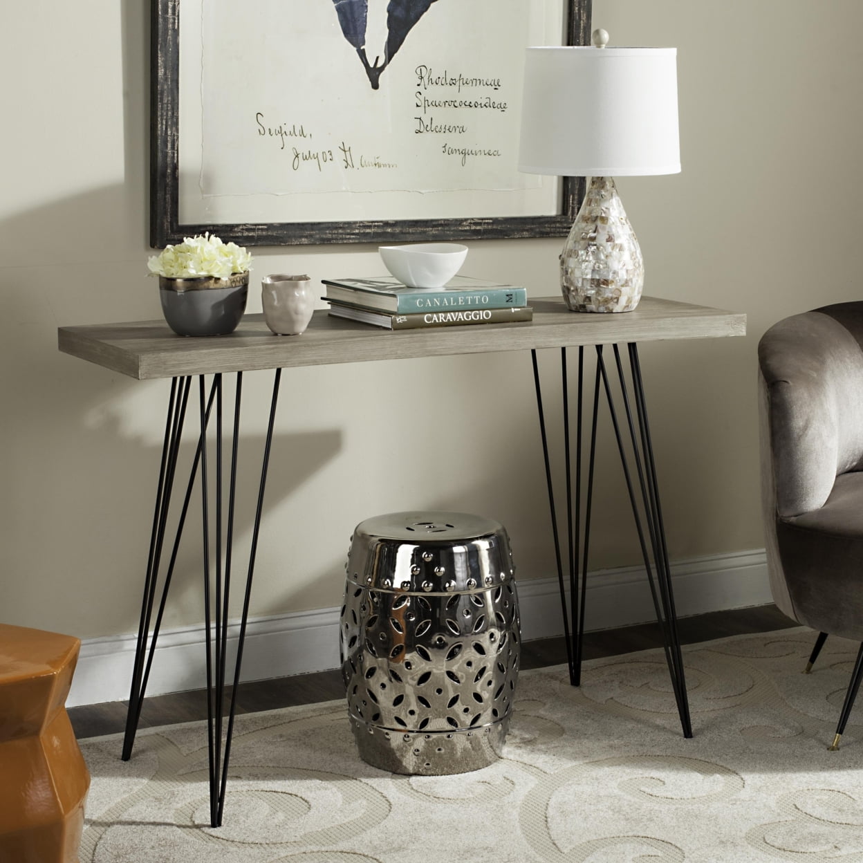 Mansel retro mid century round coffee table safavieh deals