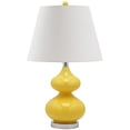thumbnail image 1 of SAFAVIEH Eva 24 in. H Double Gourd Glass Table Lamp, Yellow, 1 of 2