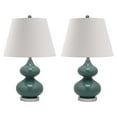 thumbnail image 1 of SAFAVIEH Eva 24 in. H Double Gourd Solid Glass Table Lamp, Marine Blue, Set of 2, 1 of 11