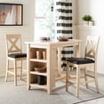 thumbnail image 1 of Safavieh Everest 24" Transitional Dining Table, Black/White Washed, 1 of 5