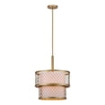 thumbnail image 1 of SAFAVIEH Evie Mesh Adjustable Pendant Light, Antique Gold, 1 of 6
