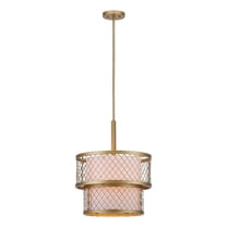 SAFAVIEH Evie Mesh Adjustable Pendant Light, Antique Gold