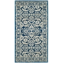 SAFAVIEH Evoke Alfred Bordered Area Rug, Royal/Ivory, 2'2" x 4'