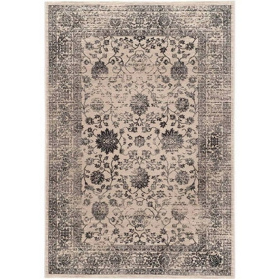 SAFAVIEH Evoke Bertrand Traditional Distressed Area Rug, Beige/Blue, 8' x 10'