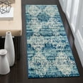 thumbnail image 1 of SAFAVIEH Evoke Boban Bordered Runner Rug, Royal/Ivory, 2'2" x 7', 1 of 8