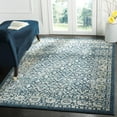 thumbnail image 1 of SAFAVIEH Evoke Candida Traditional Distressed Area Rug, Navy/Gold, 9' x 12', 1 of 8