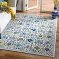 thumbnail image 1 of SAFAVIEH Evoke Charlotte Floral Geometric Area Rug, Ivory/Blue, 5'1" x 7'6", 1 of 8