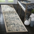 thumbnail image 1 of SAFAVIEH Evoke Daven Traditional Disressed Runner Rug, Beige/Blue, 2' x 10', 1 of 6