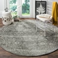 thumbnail image 1 of SAFAVIEH Evoke Ronald Bordered Area Rug, Gray/Ivory, 6'7" x 6'7" Round, 1 of 11