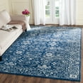 thumbnail image 1 of SAFAVIEH Evoke Ronald Bordered Area Rug, Navy/Ivory, 6'7" x 6'7" Square, 1 of 12