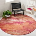 thumbnail image 1 of SAFAVIEH Evoke Frosina Abstract Area Rug, Ivory/Orange, 6'7" x 6'7" Round, 1 of 11