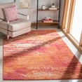 thumbnail image 1 of SAFAVIEH Evoke Frosina Abstract Area Rug, Ivory/Orange, 6'7" x 6'7" Square, 1 of 12