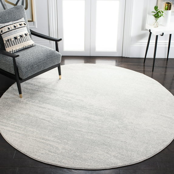 SAFAVIEH Evoke Frosina Abstract Area Rug, Ivory/Sage, 5'3" x 5'3" Round