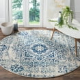 thumbnail image 1 of SAFAVIEH Evoke Fullman Bordered Area Rug, Ivory/Blue, 3' x 3' Round, 1 of 8