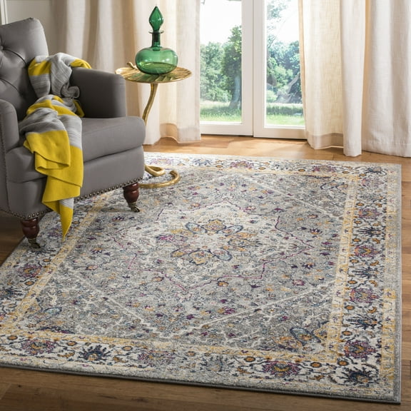 SAFAVIEH Evoke Gracelyn Floral Area Rug, Gray, 4' x 6'