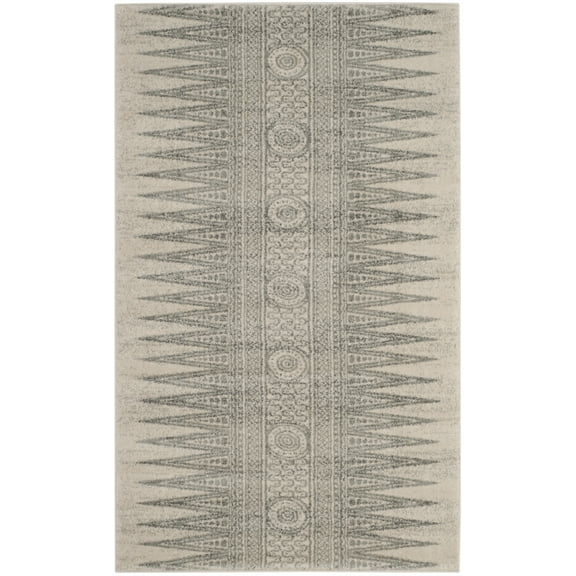 SAFAVIEH Evoke Keisha Abstract Area Rug, Ivory/Silver, 3' x 5'