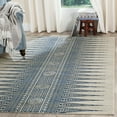 thumbnail image 1 of SAFAVIEH Evoke Keisha Abstract Aztec Area Rug, Ivory/Blue, 9' x 12', 1 of 7
