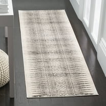 SAFAVIEH Evoke Keisha Abstract Aztec Runner Rug, Ivory/Grey, 2'2" x 9'