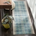 thumbnail image 1 of SAFAVIEH Evoke Keisha Abstract Aztec Runner Rug, Ivory/Turquoise, 2'2" x 11', 1 of 8