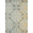 thumbnail image 1 of SAFAVIEH Evoke Keith Damask Distressed Area Rug, Grey/Ivory, 4' x 6', 1 of 11